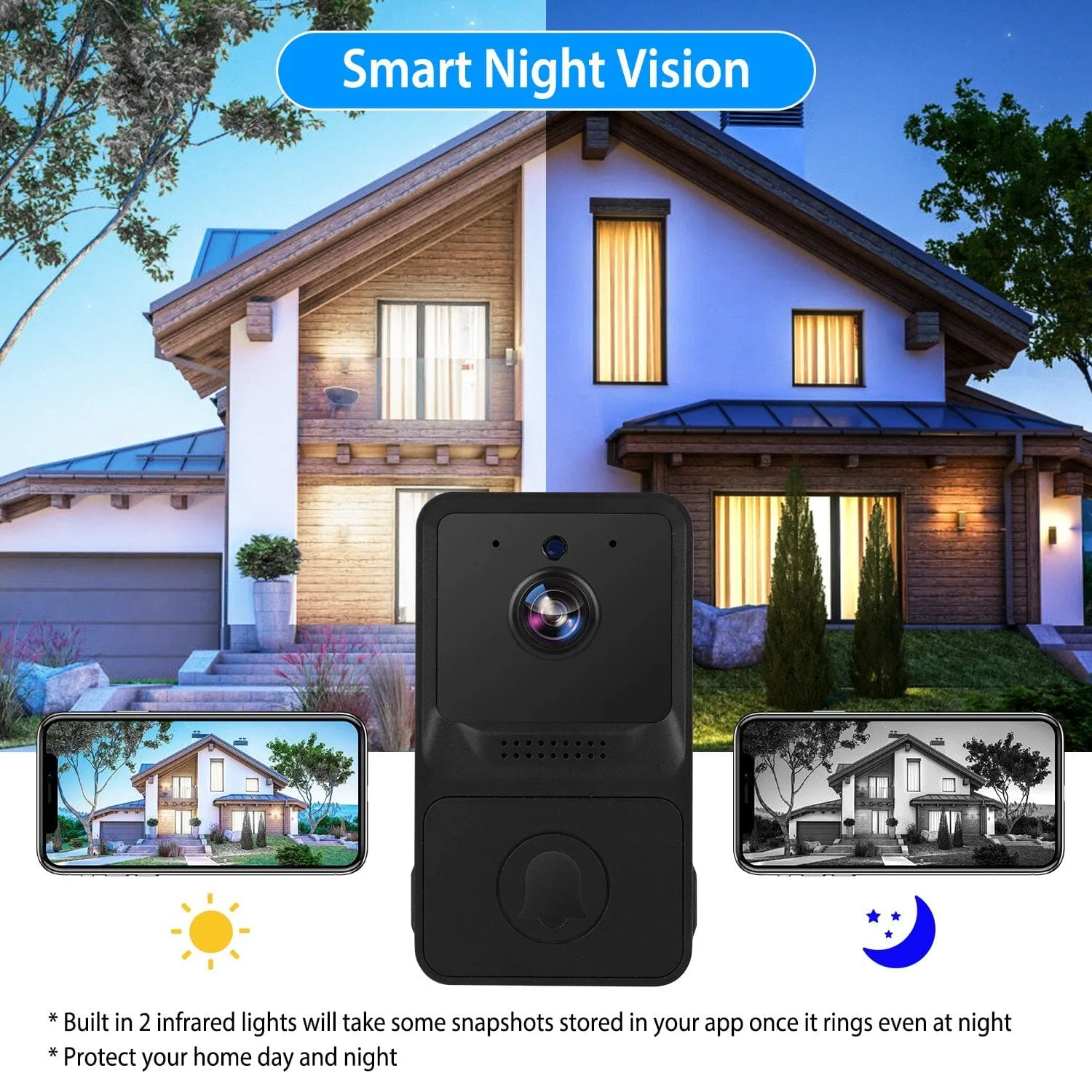 Smart Wireless WiFi Ring Doorbell