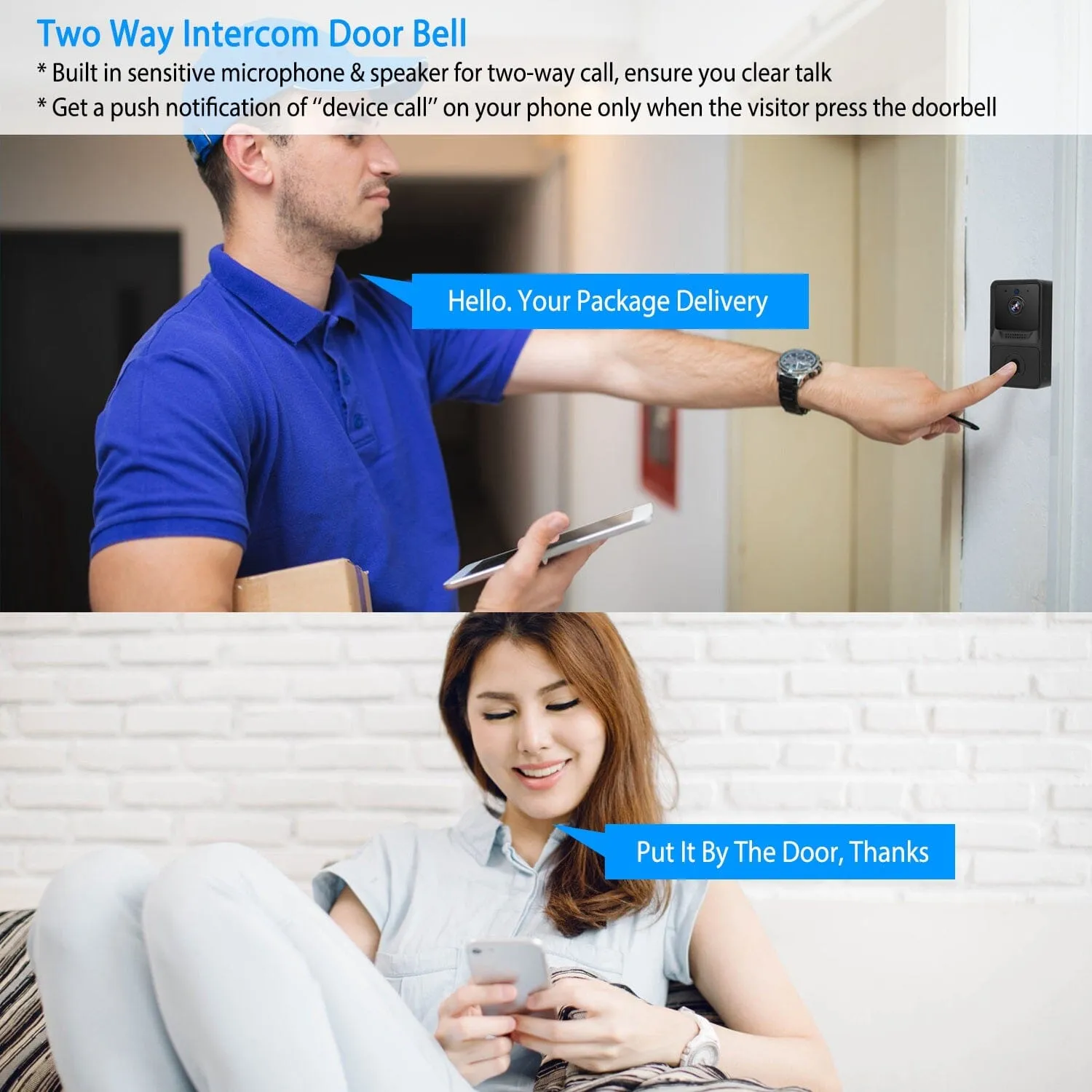 Smart Wireless WiFi Ring Doorbell