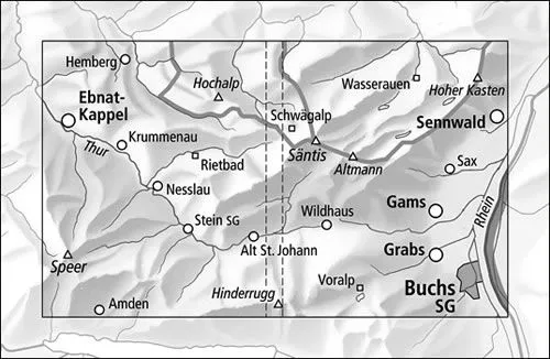 Säntis Walking Map 3301T