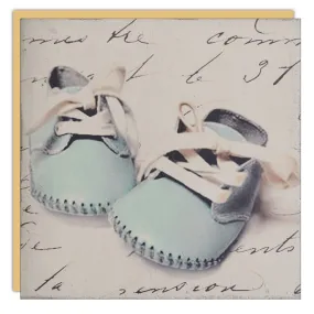 Stationery - Lost & Found Card - Baby Shoes Blue