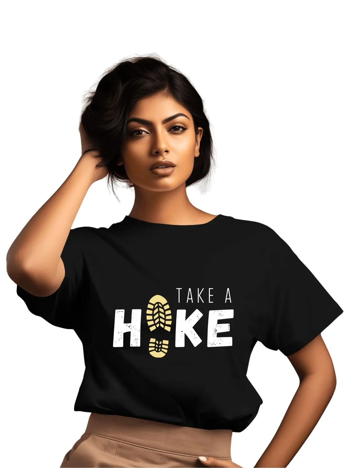 TAKE A HIKE - UNISEX T SHIRT - I'd rather be Hiking ( black, blue, maroon )