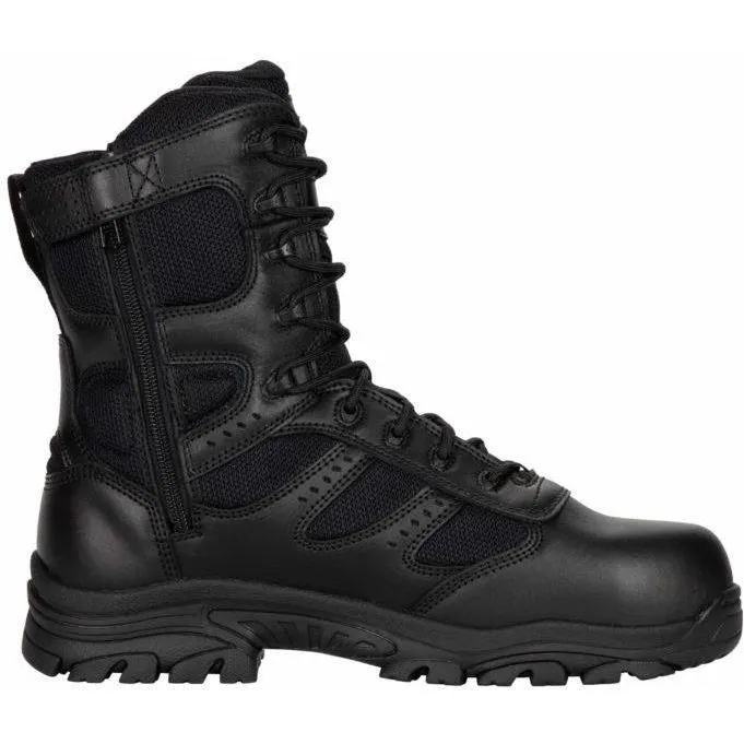 Thorogood Men's The Deuce 8" WP Side Zip Duty Boot - Black - 834-6219