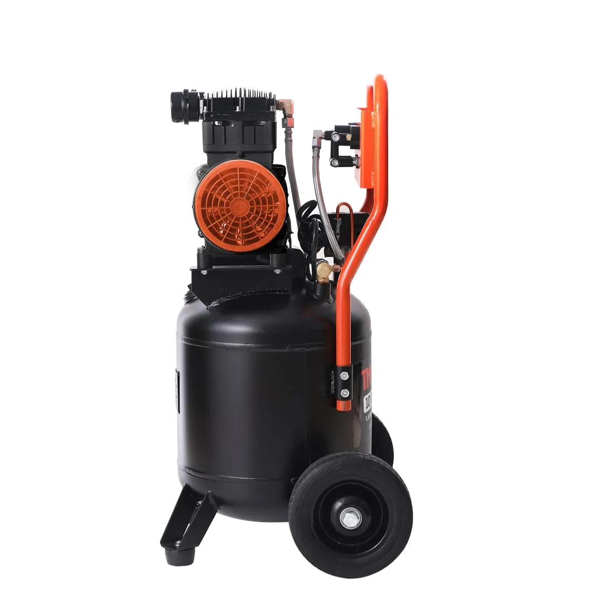 TMG Industrial 10 Gallon 1.5 HP Electric Air Compressor, Oil-Free Dual Piston Pump, 3 Min Fill Time, ASME Vertical Tank, TMG-ACE10