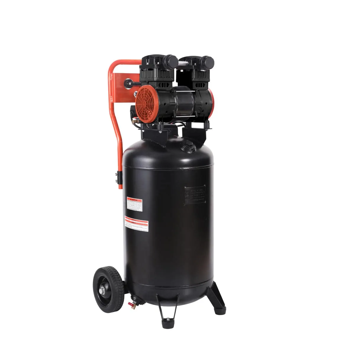 TMG Industrial 25 Gallon 2 HP Electric Air Compressor, Oil-Free Dual Piston Pump, 5 Min Fill Time, ASME Vertical Tank, TMG-ACE25