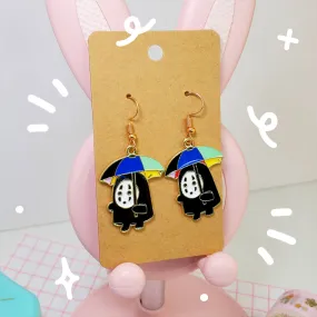 Umbrella No-Face Earrings