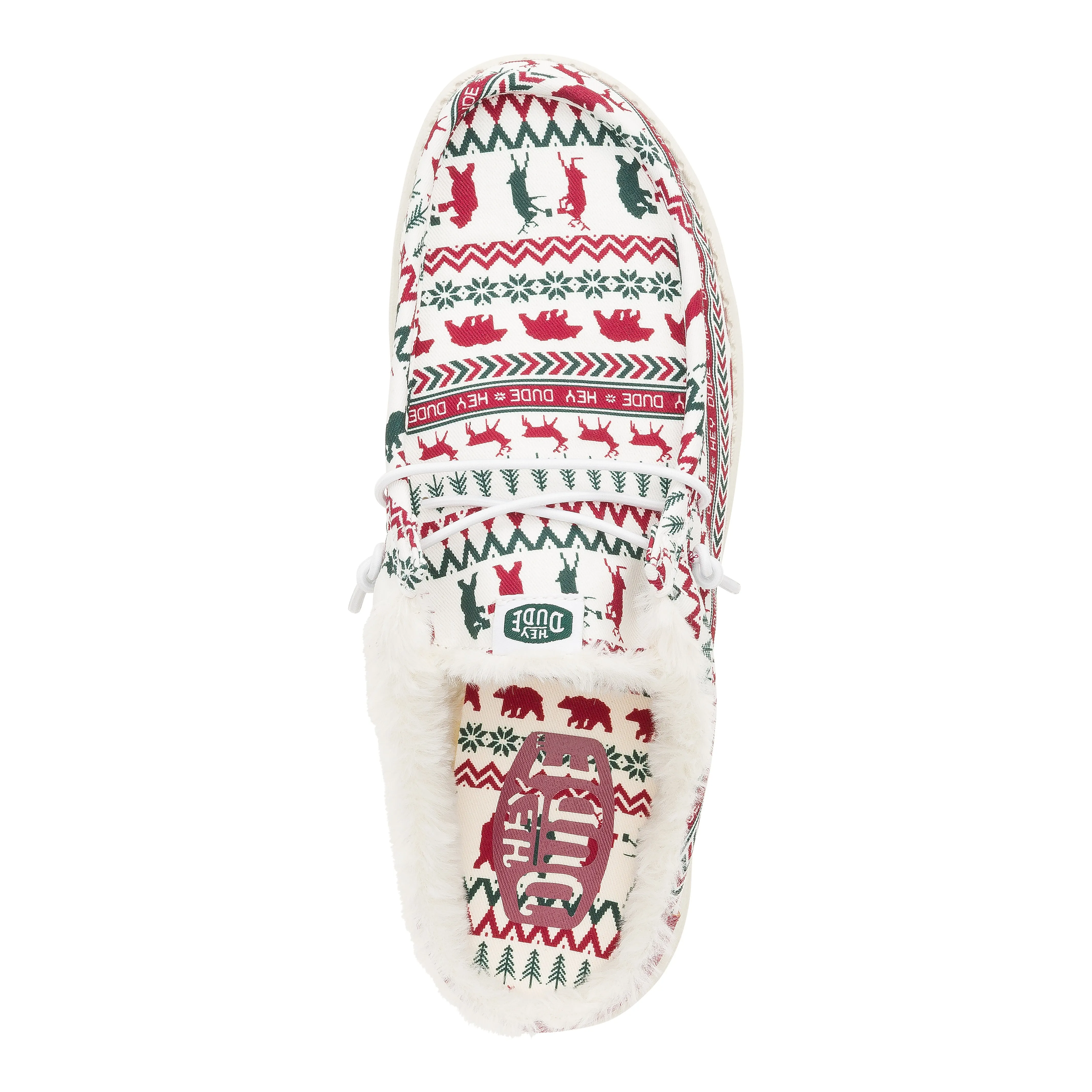 Wally Slip Holiday Cheers - Holiday White/Red