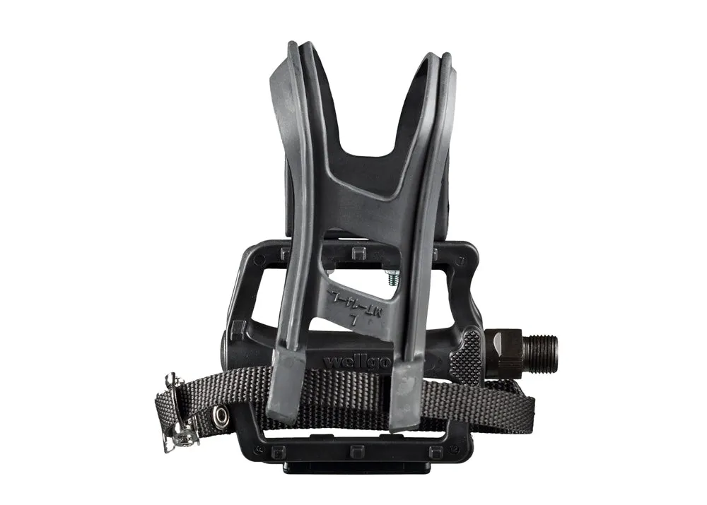 Wellgo B197T Resin Large Platform Pedal Set with Clip & Strap